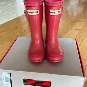 Hunter boots toddler girl size 9 uk7
